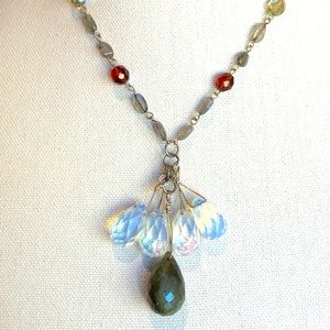 Sterling Silver and semi precious stone necklace